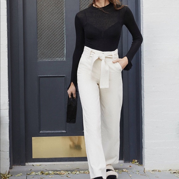 Urban Outfitters BDG High + Wide Tie Belt Jean - Picture 1 of 4